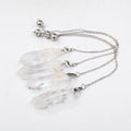 Natural Crystal Point clear Quartz Point Pendulum Healing Gemstone Pendant