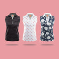 Golf Clothes Breathable Sleeveless Anti-Uv T-Shirt Ladies Slim Golf Women's Summer Polo Shirt Custom logo