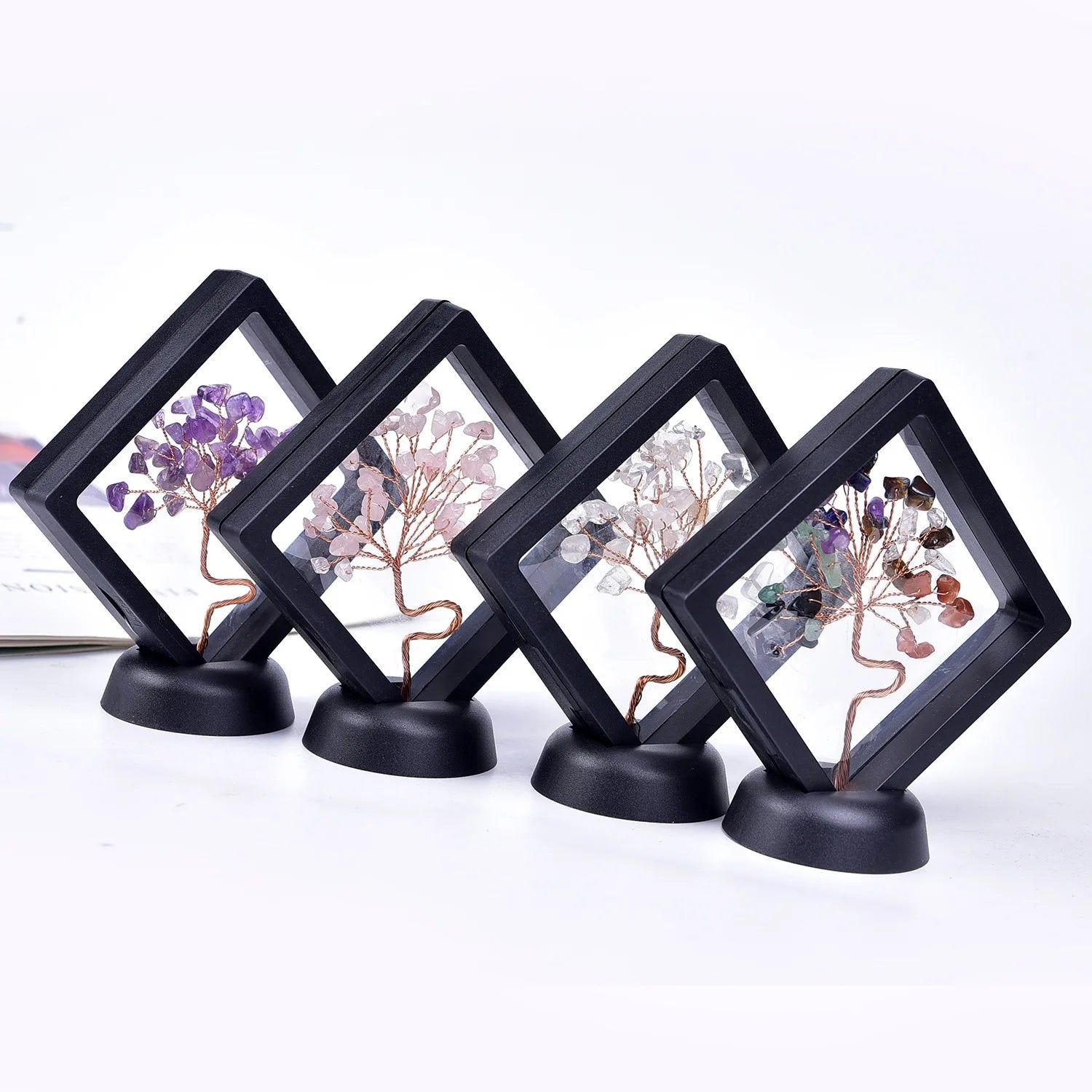 Wholesale Photo Frame Ornaments Seven Chakra Crystal Tree