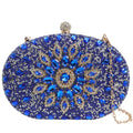 The New Sun Flower Inlaid Diamond Dinner Bag with Dress Evening Bag European and American Women's Clutch Bag