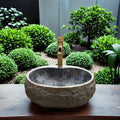 Wholesale Farm Antique Old Classic Carved Natural River Granite Stone Farm Sink Wash Basin