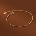 Fashion Minimalist Jewelry 925 Sterling Silver Geometric Simple Small Round Bead Ball Shape Gold Plated Thin Bracelets Women