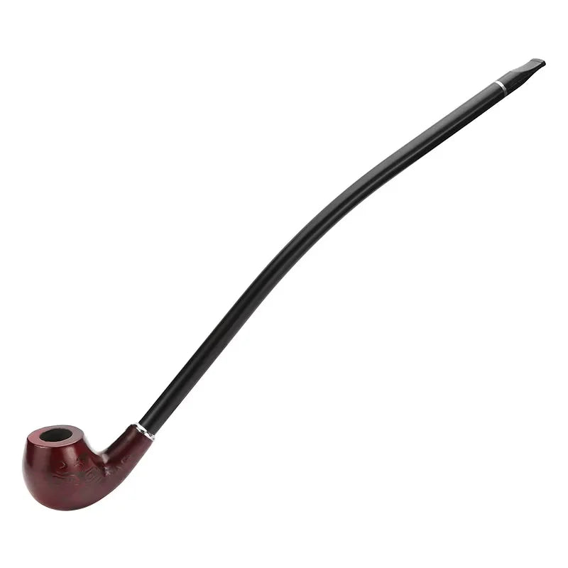 Futeng Classic Long Stem Tobacco Pipe Sculpture Wooden Smoking Pipe for Men and Women 40cm with Gift Box Fancy Smoking Pipe