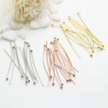 Diy Handmade 14k Gold Plating Brass Nine Pin Needle for Jewelry Accessory