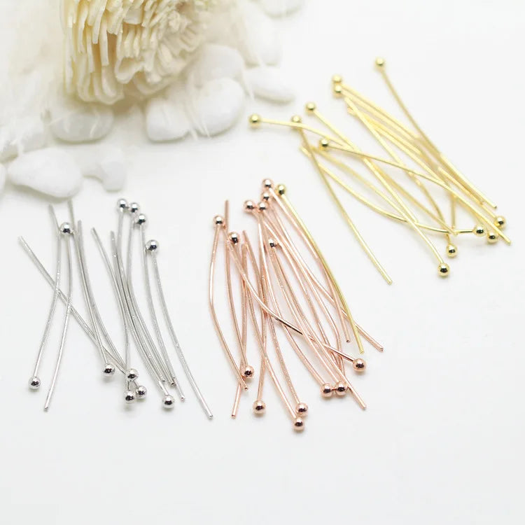Diy Handmade 14k Gold Plating Brass Nine Pin Needle for Jewelry Accessory