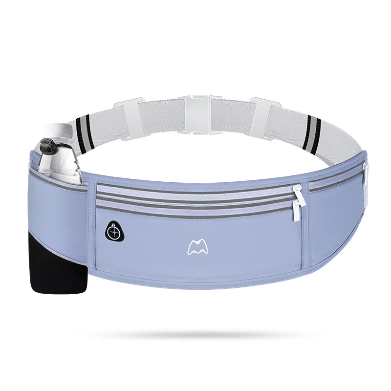 HUALIAN Slim Running Belt Fanny PackWaist Pack Bag for Hiking Cycling WorkoutReflective Runners Belt Jogging Pocket Belt