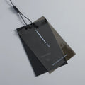 2023 Wholesale Luxury Satin Women Clothing Printed Clothes Garment Tag Hangtag