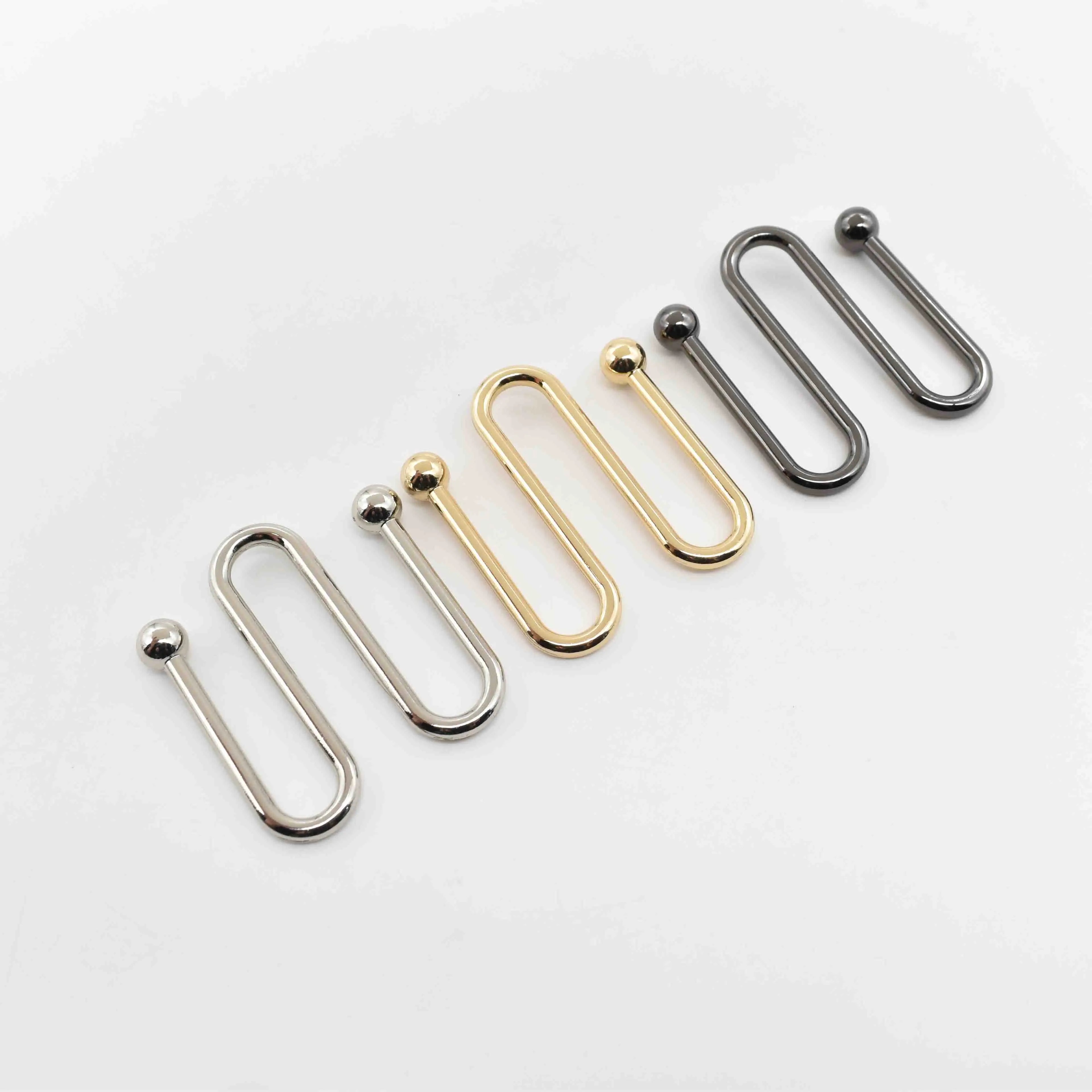 New Arrival  Custom Rust Saltwater Resistant Metal Alloy W/U-Shaped Buckle Bikinic Connector Swimwear Accessories