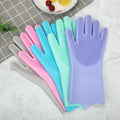 Silicone Scrubber Mitten Magic Dish Washing Mitten Cleaning Brush Scrubber Mitten for Kitchen