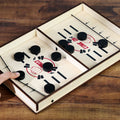 Portable Desktop Fast Sling Puck Interactive Table Ice Hockey Ejection Wooden Board Games for Adult and Kids