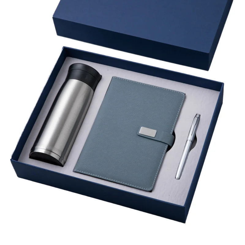 Business Gift Business Notepad Insulated Mug Set Teacher's Day Gift Stationery Notebook Simple Customize Gift Ideas
