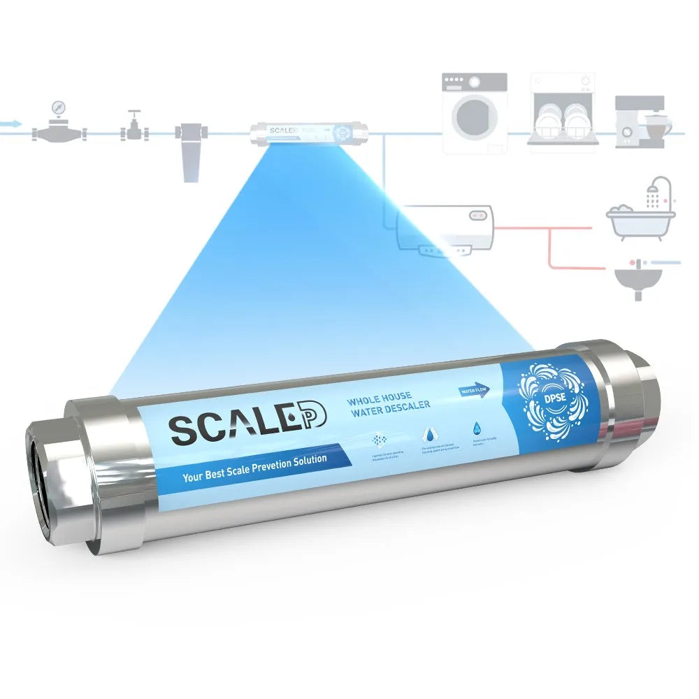 ScaleDp Whole House Scale Inhibition Water Softener System Machine Descaler Filter Anti Limescale Corrosion & Hard Water