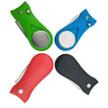 Customized Green Pitchfork Retractable Golf Divot Repair Tool with Ball Marker