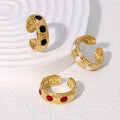 2026 New Jewelry Wholesale Retro Luxury 18K Gold-plated Waterproof Open Ring for Women's Jewelry