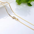 S925 Silver Chain Gold-plated Chain Colorful Gold Necklace Female Snake Bone Chain