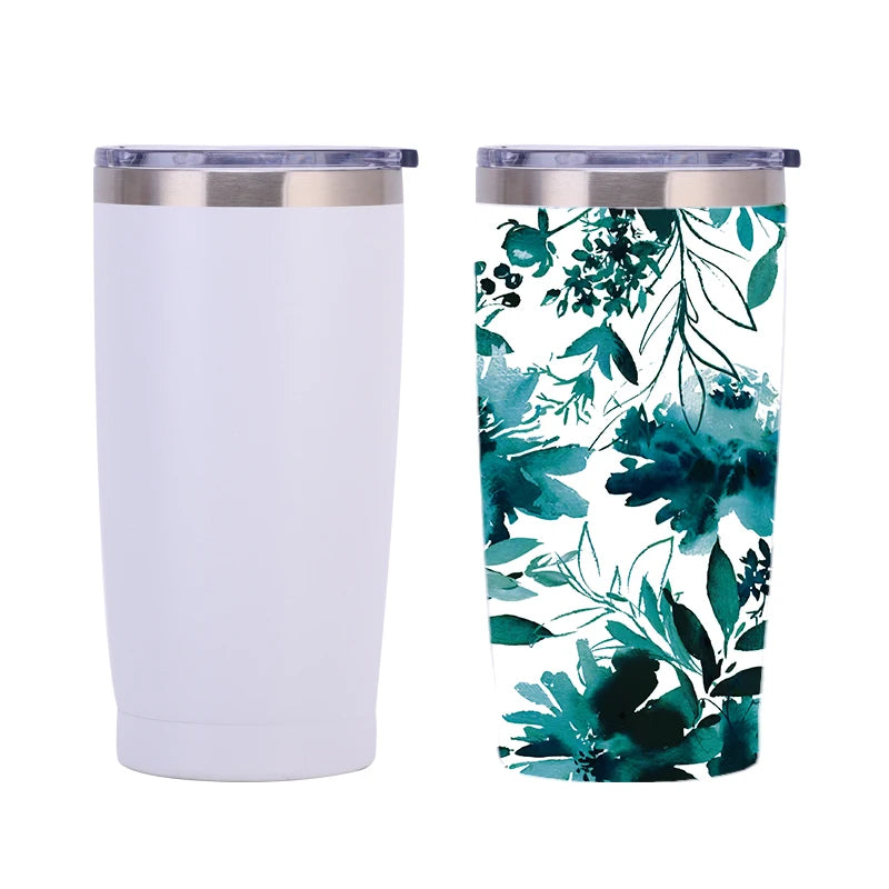 Wholesale 20oz Customized Full Printing Logo Double Wall Stainless Steel Thermal Insulated Eco-Friendly Tumbler for Giveaways