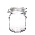 Wholesale Customized sealed Glass Storage Jar Swing Top Clip Lid
