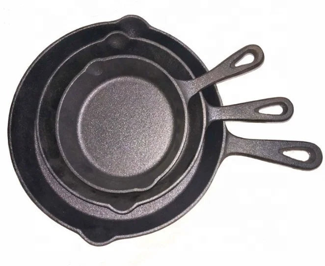 Modern Design Cast Iron Grill Skillet Nonstick Fry Pan for Kitchen Cooking Induction Compatible for Restaurants