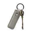 Wholesale Multi Colors Keyring Inner Cotton Filled Custom Embossed Logo PU Leather Rectangular Keychain