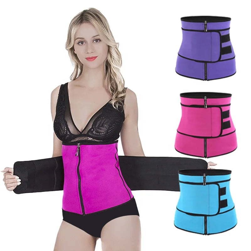 Women Waist Trainer Belt Slimming Sauna Waist Trimmer Belly Band Sweat Sports Girdle Belt