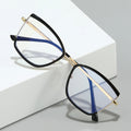 Manufactures Vintage Photochromic Half Frame Glasses Anti Blue Light Irregular Anti-blue Light Phototropy Eyeglasses
