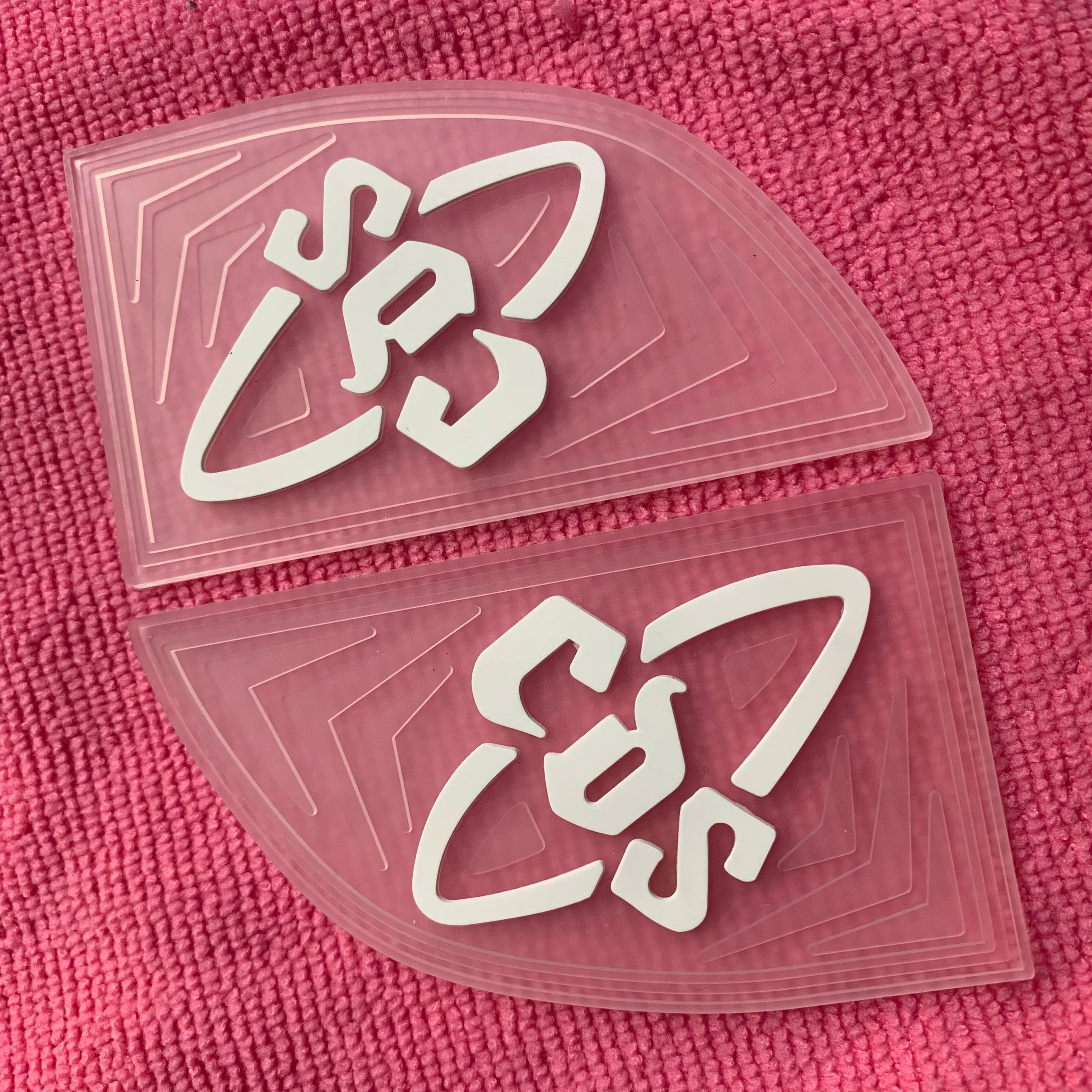 Fashion Shape Soft Garment clear PVC Bag Badgecustomize 3D Transparent Silicone Rubber Patch for Clothing