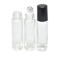 Online Customized 10 ml Amber clear Transparent Glass Empty Cosmetic Roll on Perfume Bottle