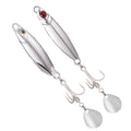 Wholesale 10g 15g 20g 30g Metal Jigging Lures With Spinner Sequins Electroplate Plating Chrome Chromium Plating Spoon Lures