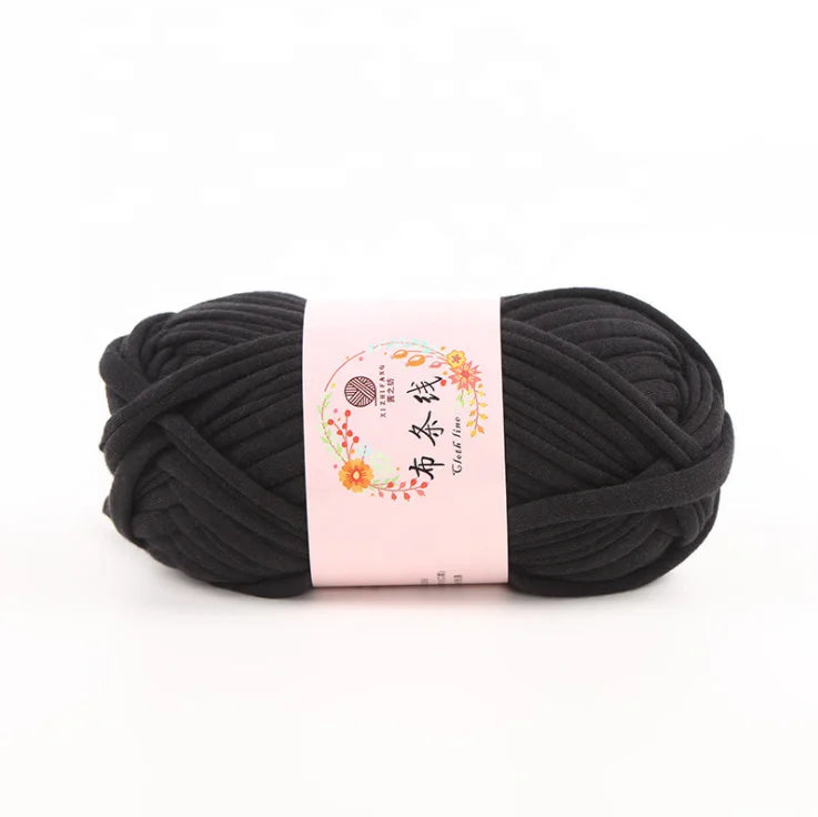 Hot Sale 100% Polyester T Shirt Yarn Fancy Dyed Knitting Yarn with High Strength Eco-Friendly Recycled Material for Crochet