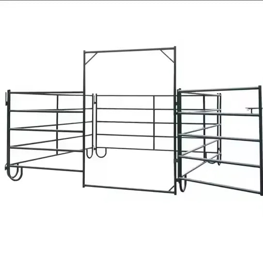 Portable and Popular Movable Farm Yard Metal Livestock Horse Fence Galvanized Mobile Trellis & Gates