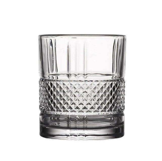 Luxury Lead-free Clear Rocks Glass Tumbler Wine Whiskey Glasses Cup for Bars and Parties