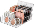 Clear Cosmetics Storage Container 7 Section Divided Makeup Organizer Eyeshadow Palette Lipstick Holder for Vanity