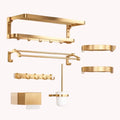 Bathroom Accessories Set Aluminum 7 Pcs Wall Mounted Toilet Gold  Bathroom Golden Accessories Bath Accessories Hardware Sets