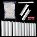 Misscheering New 504 Pcs/Pack XXL Square Nail Tips Clear/Natural Half Cover Long Square Acrylic Artificial False Nails