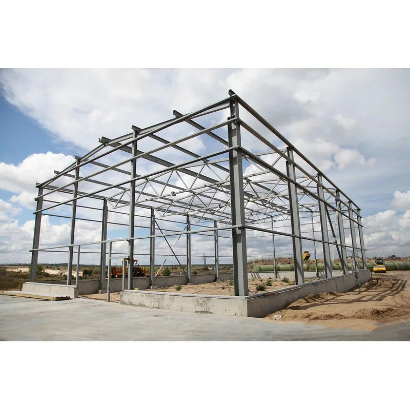 Chinese Factory Light Steel Structure Workshop/Hangar Prefabricated Building Hot Dip Galvanized Surface Q235/Q345 Steel 180km/h