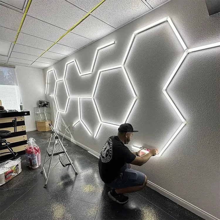 New Arrival Honeycomb Led Light Hexagon Top Lighting Led Garage Lamp for Car Workshop