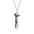 2025 New Wholesale Necklace 18k Gold Hug Pendant Stainless Steel Necklace Vintage Couple Hug Necklace Jewelry Love Gift