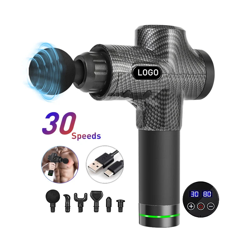Cheap Price 30 Speed Massage Gun Fast Shipping Body Deep Tissue Muscle Massager Portable Cordless Electric Massage Gun