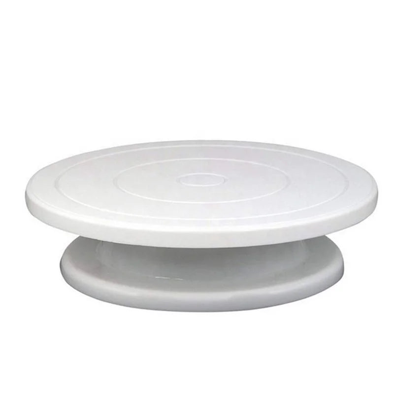 Lixsun 12inch Rotating and Revolving Cake Turntable Plastic for Cake Decorating Stand