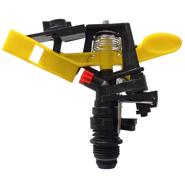 1/2 Inch Plastic Impact Sprinkler 360 Degree Adjustable Rotating Water Sprinkler