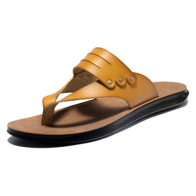Breathable Anti Slippery Fisherman Platform Summer Cushioning Massage Printed Leather Outdoor Men's Sandals