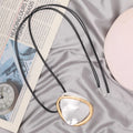 TongLing Italy Minimalist Triangle Pendant Necklace Jewelry Irregular Geometric Necklace for Daily Wearing