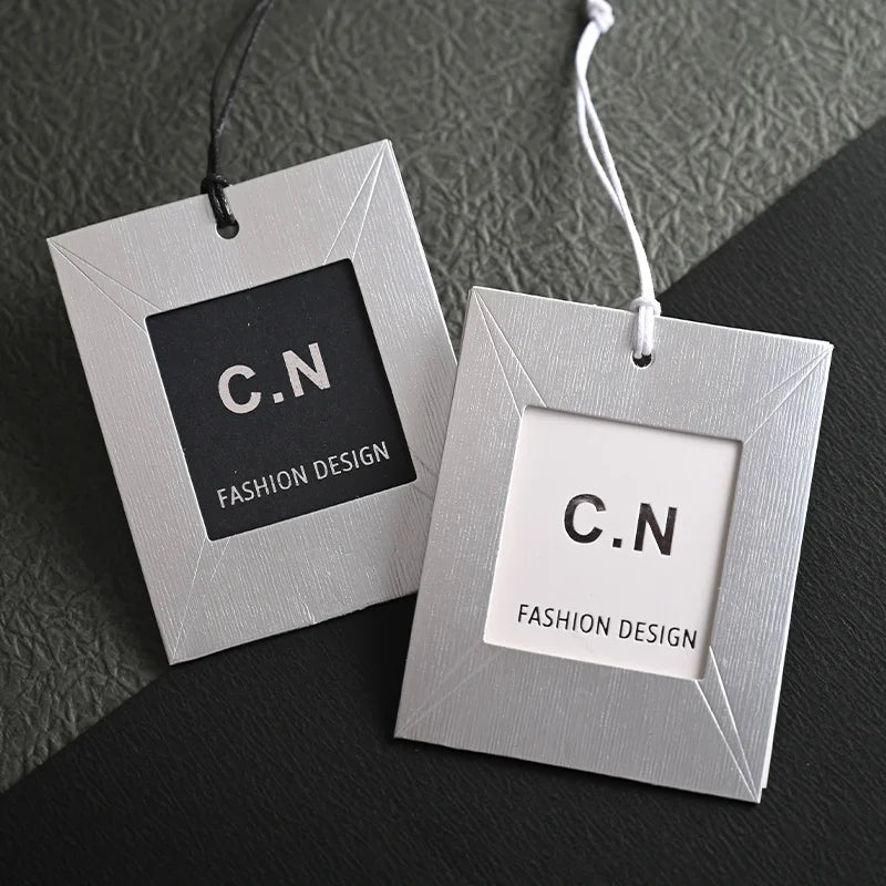 New Eco-friendly Cotton hang Tag Size Number Tag Print hang Tag