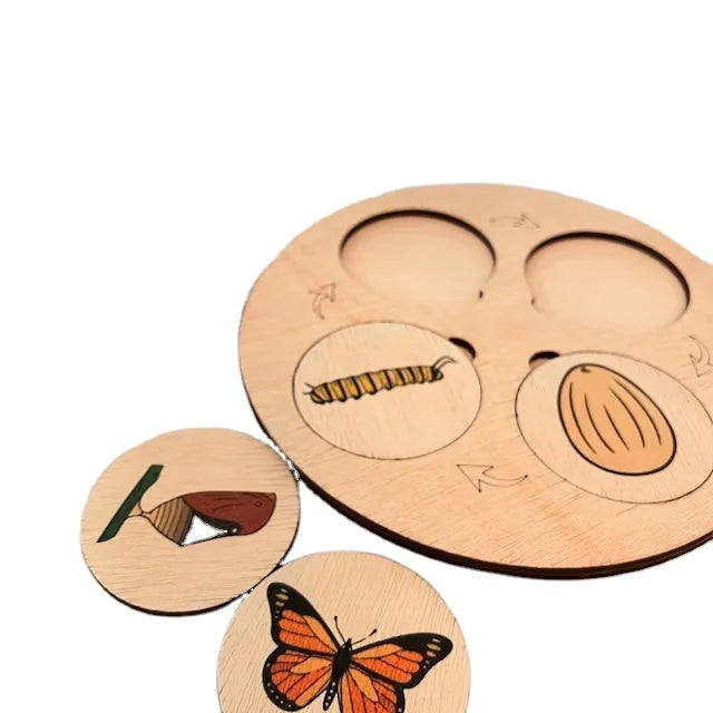 Life Cycle Puzzle Montessori Educational Toy Puzzle with Animals