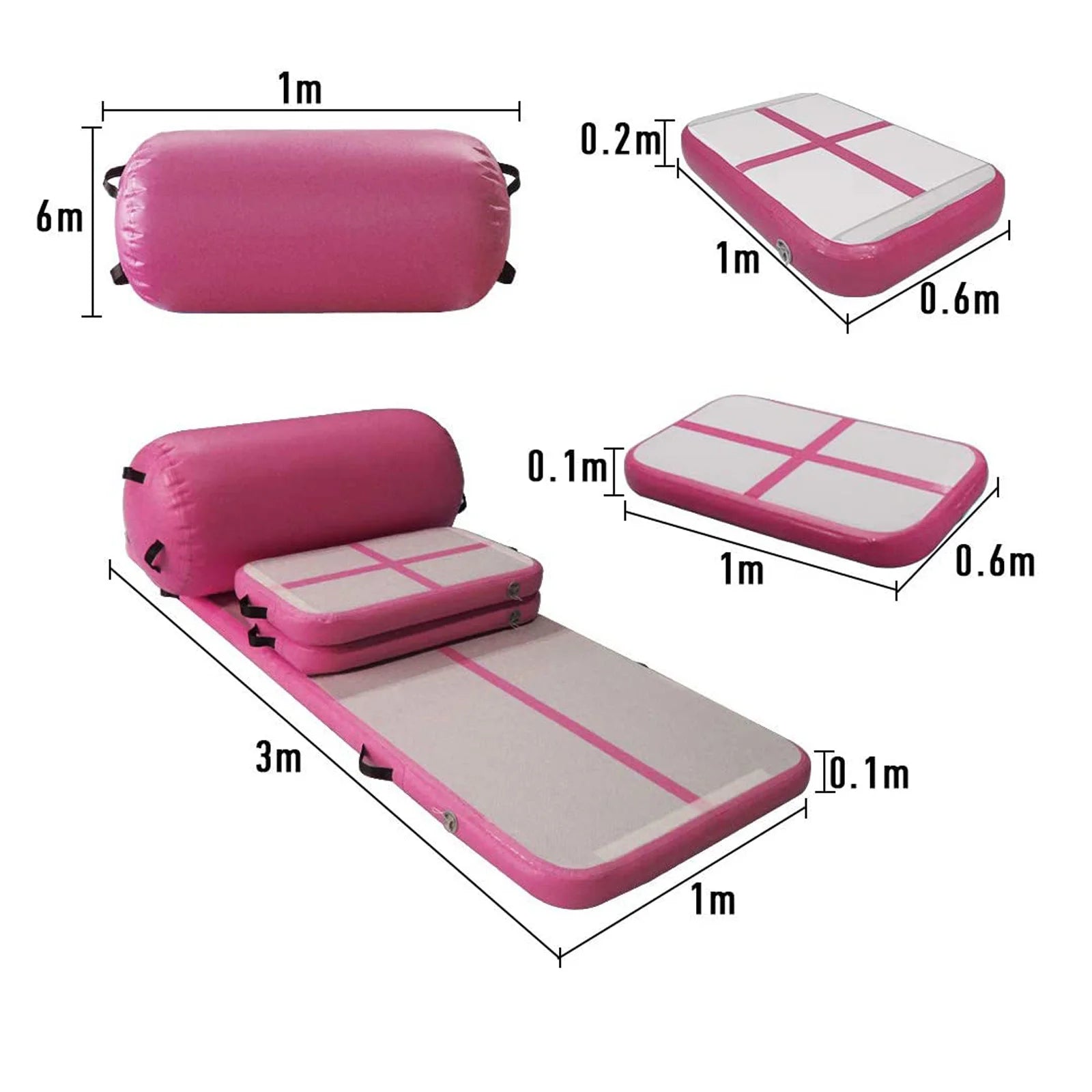 Professional Inflatable Water Yoga Mat Gymnastics air Track Mat s air Track Exercise Mat