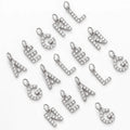 18K Gold Plated Women Jewelry 925 Sterling Silver Letter Pendant Iced Out VVS Moissanite Name Initial Necklace