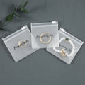 PUPPYSEW Custom Jewelry Frosted Packaging Mini Earrings Zipper Bag with logo Zipper Bag Bag