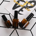 7ml 10ml 15ml Amber Brown Lightproof Glass Empty Nail Gel Bottle With Brush Cap Quick Drying Glue Bottle Pigment Paint Bottle