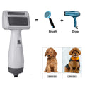 ZMaker Pet Dog Hair Grooming Dryer Blower Slicker Brush with 3 Wind and Temperature Settings 2 in 1 Pet Brush Dryer