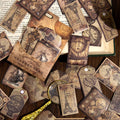 45pieces/pack Sticker Package Time Concert Series Vintage Journal DIY Decorative Collage Material Stickers 6 Models